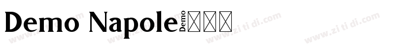Demo Napole字体转换